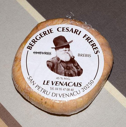 Le Venacais cheese from Santo-Pietro-di-Venaco, Corsica. Photo by Pierre Bona.