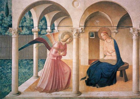 The Annunciation by Bl. Fra Angelico at the Convento di San Marco, Florence