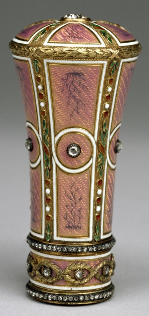 A Parasol Handle, designed by Carl Fabergé and located at The Walters Art Gallery in Baltimore, Maryland. 