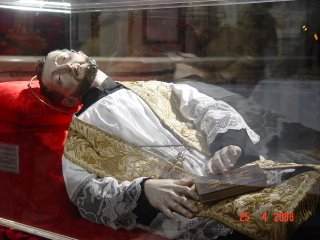 St. Francis Caracciolo's statue at Monteverginella, Naples, over his remains.