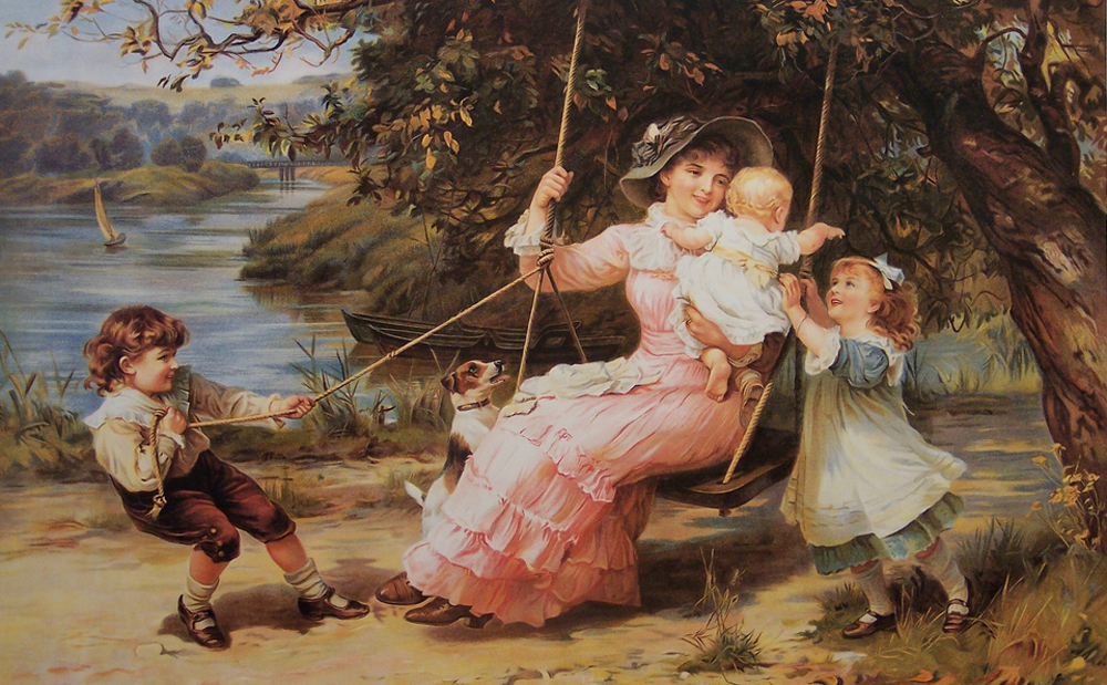 Painting by by Frederick Morgan
