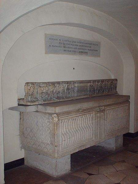 Tomb of Pius VI at St. Peter's Basilica. 