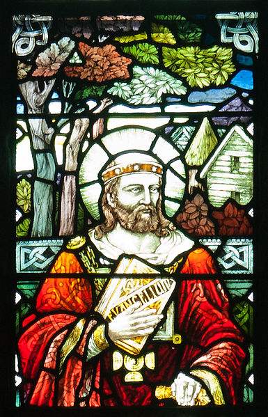 Stained glass window at St. Brigid's Cathedral, Kildare, Ireland. Photo by Andreas F. Borchert.