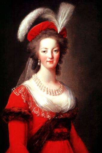 Marie Antoinette by Vigee Le Brun.