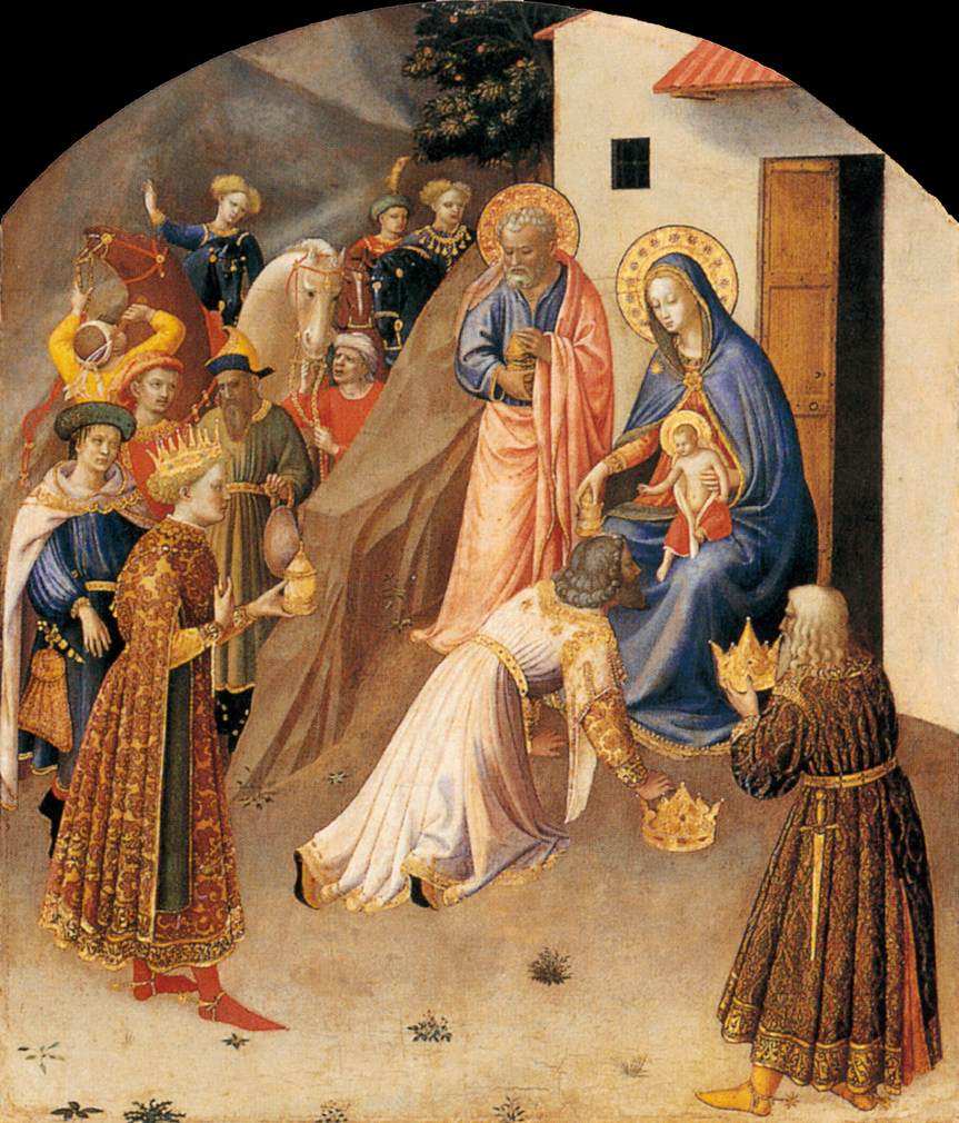 Adoration of the Magi by Blessed Fra Angelico.