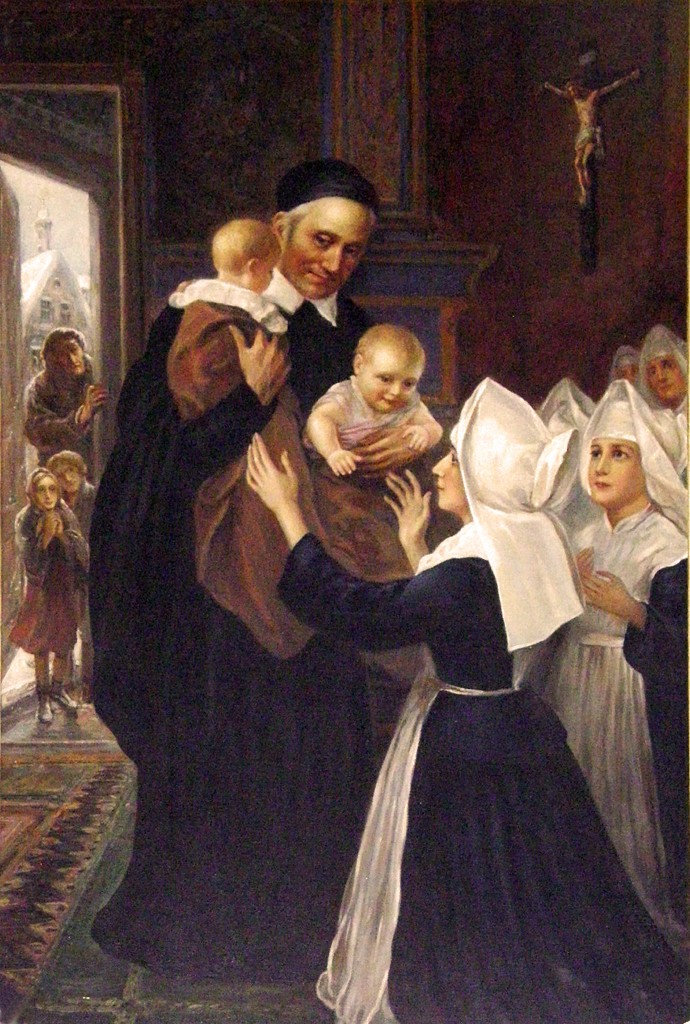 St. Vincent de Paul with Sisters