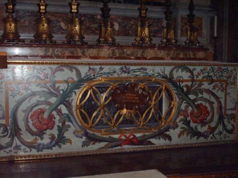 The tomb of Saint Gregory of Nazianzus in St. Peter's in Rome.