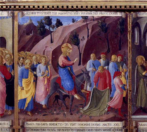 The triumphal entry of Jesus into Jerusalem