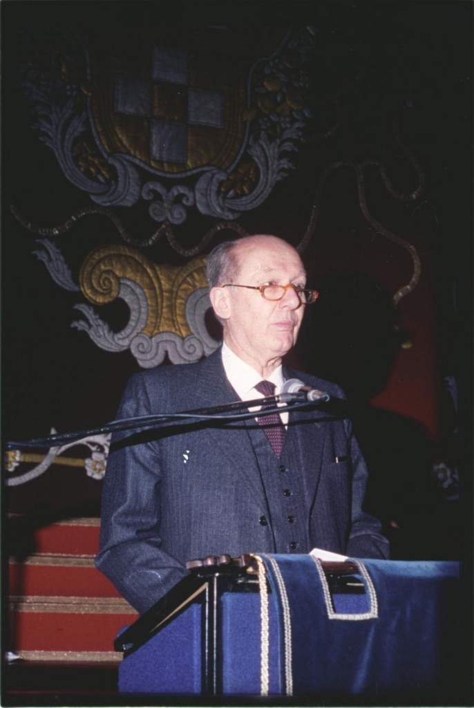 Speaking at the Nobility book launching at Pallavicini Palace, Rome, November 1993