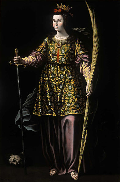 St. Catherine of Alexandria by Antonio Vela Cobo