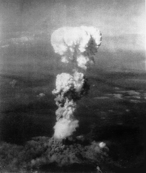 Atomic cloud over Hiroshima. 