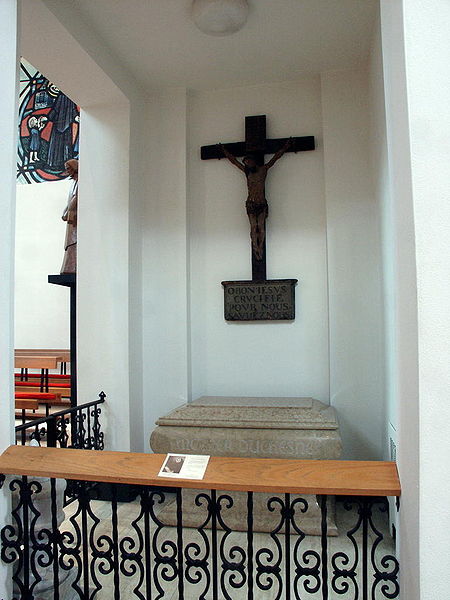 Grave of Mother Duchesne, in the Shrine of St. Philippine Duchesne, St. Charles, Missouri.