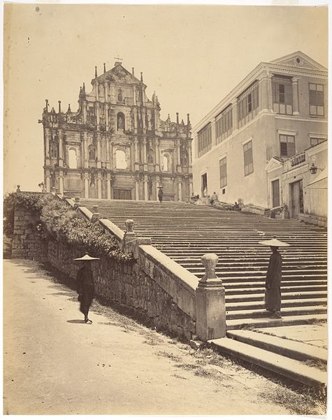 The Ruins of St. Paul's, also known as College of Madre de Deus, are the ruins of a 16th-century complex in Macau including what was originally St. Paul's College and the Church of St. Paul also known as "Mater Dei", a 17th-century Portuguese church dedicated to Saint Paul the Apostle. The College was the base for Jesuit missionaries travelling to China, Japan and East Asia and the first Western university in East Asia.. After a revolt, Japan expelled the Portuguese, banning Catholicism, and the college became then a shelter for fleeing priests. The Jesuits abandoned it in 1762 when they were expelled by the Portuguese authorities, during the suppression of the Society of Jesus. The buildings were destroyed in a fire in 1835.
