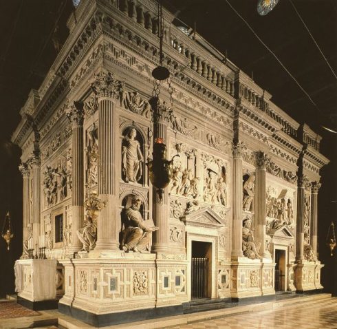 The Holy House of Loreto, which was moved by the angels from Nazareth.