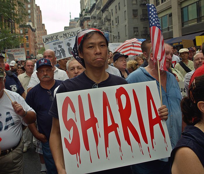 Ground Zero Mosque Protest on August 22, 2010. Photo by David Shankbone.