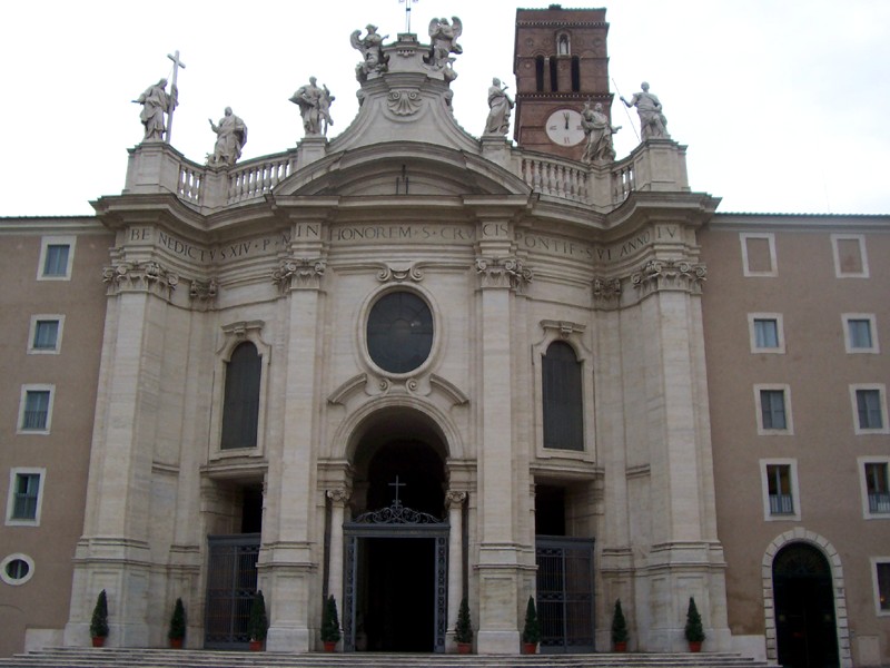 The Basilica di Santa Croce in Gerusalemme, or Basilica of the Holy Cross in Jerusalem (Rome).