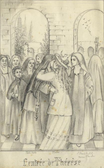 St. Thérèse welcomed into the cloister