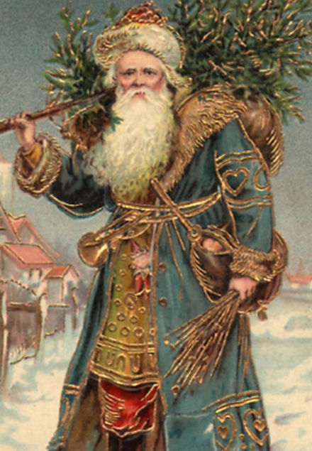 Victorian depiction of Father Christmas.